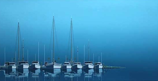 キース・レイノルズの絵画作品　タイトルは、チェサピーク